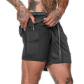 Shorts Para Treino 2 em 1 Esporte Air Effect 673 Direct Ofertas Preto M 